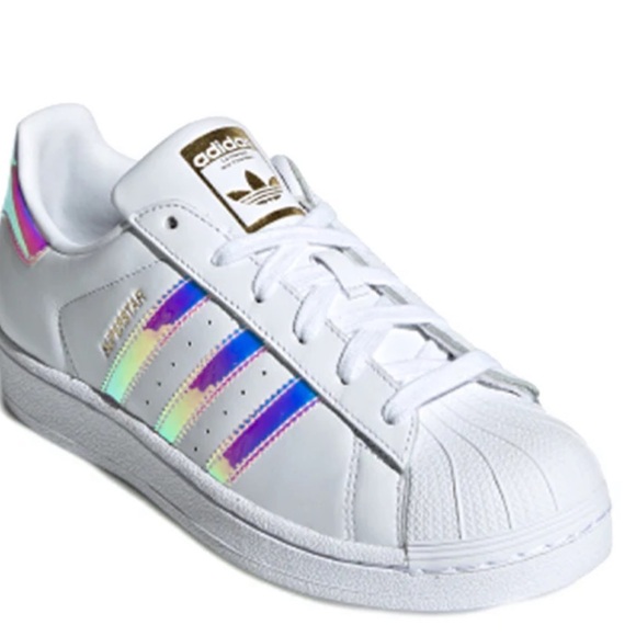 adidas Other - Adidas‎ Kids Sneakers White with Holographic Stripes